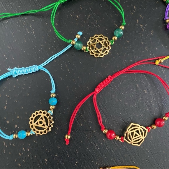 Chakra Yoga Heaking Energy 7 Colorful Bracelts - Picture 5 of 7
